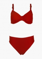 Bikini set ριμπ με μεταλλικούς κρίκους