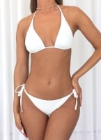 Bikini set τριγωνάκι με κορδόνια