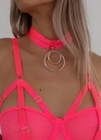 Κορμάκι see through με choker