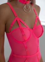 Κορμάκι see through με choker