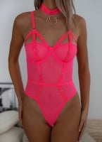 Κορμάκι see through με choker