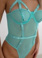 Κορμάκι see through με choker