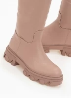 Μπότες chunky με φερμουάρ