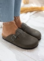 Clogs ανατομικά από δέρμα καστόρι Plakton 181539