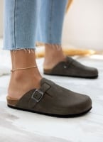 Clogs ανατομικά από δέρμα καστόρι Plakton 181539
