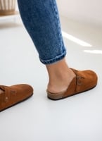 Clogs ανατομικά από δέρμα καστόρι Plakton 181539