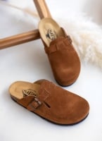 Clogs ανατομικά από δέρμα καστόρι Plakton 181539