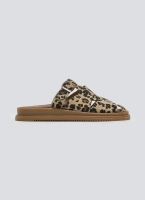 Clogs δερμάτινα με ponyskin και print Estil