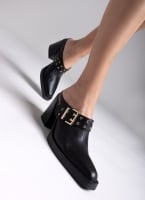 Clogs δερμάτινα με τοκά TFP