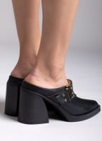 Clogs δερμάτινα με τοκά TFP
