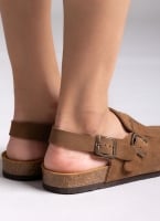Clogs καστόρινα με λουράκι Plakton 181546