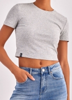 Crop top κοντομάνικο ONLY 15311891