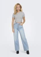 Crop top κοντομάνικο ONLY 15311891