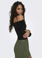 Crop top μακρυμάνικο strapless ONLY 15336324