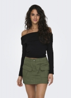 Crop top μακρυμάνικο strapless ONLY 15336324