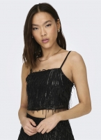 Crop top με παγιέτες ONLY 15305747