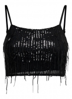 Crop top με παγιέτες ONLY 15305747