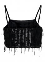 Crop top με παγιέτες ONLY 15305747