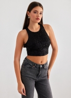 Crop τοπ με παγιέτες ONLY 15310169