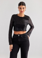 Crop top με παγιέτες Vero Moda 10305497