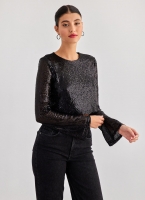Crop top με παγιέτες Vero Moda 10305497
