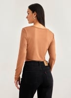 Crop top με στρογγυλή λαιμόκοψη Noobass 01-21