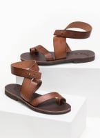 Σανδάλια δερμάτινα με ιδιαίτερο κούμπωμα Iris Sandals