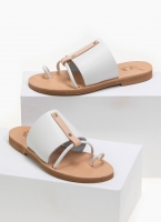 Σανδάλια δερμάτινα με διχρωμία Iris Sandals