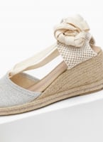 Εσπαντρίγιες platforms με glitter ύφασμα