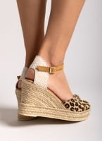 Εσπαντρίγιες platforms από συνθετικό ponyskin Ragazza 0699