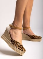 Εσπαντρίγιες platforms από συνθετικό ponyskin Ragazza 0699