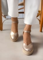 Εσπαντρίγιες platforms δερμάτινες Ragazza 0699