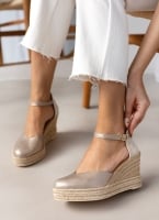 Εσπαντρίγιες platforms δερμάτινες Ragazza 0699