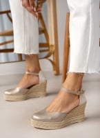 Εσπαντρίγιες platforms δερμάτινες Ragazza 0699