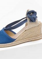 Εσπαντρίγιες platforms suede με κορδόνια