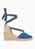 Εσπαντρίγιες platforms suede με κορδόνια