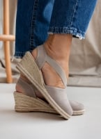 Εσπαντρίγιες platforms suede με λάστιχα