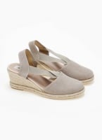 Εσπαντρίγιες platforms suede με λάστιχα