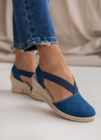 Εσπαντρίγιες platforms suede με λάστιχα