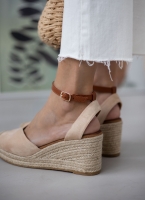 Εσπαντρίγιες platforms suede με μπαρέτα Erynn