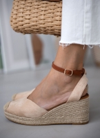 Εσπαντρίγιες platforms suede με μπαρέτα Erynn