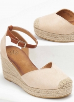 Εσπαντρίγιες platforms suede με μπαρέτα Erynn