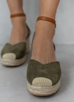 Εσπαντρίγιες platforms suede με μπαρέτα Erynn