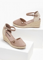 Εσπαντρίγιες platforms suede με μπαρέτα Refresh 171882