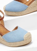 Εσπαντρίγιες platforms τζιν με μπαρέτα Erynn