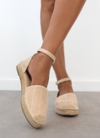 Εσπαντρίγιες suede με ανάγλυφο pattern