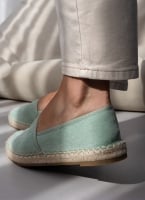 Εσπαντρίγιες suede με εξωτερική ραφή