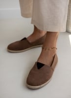 Εσπαντρίγιες suede με λάστιχο