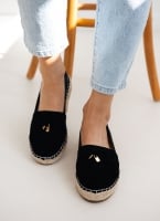 Εσπαντρίγιες suede με μεταλλικά charms