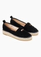 Εσπαντρίγιες suede με μεταλλικά charms